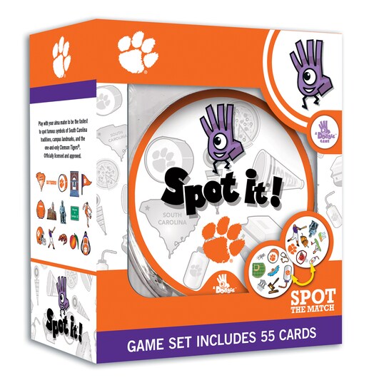 MasterPieces Officially Licensed NCAA Clemson Tigers Spot It Game for Kids and Adults